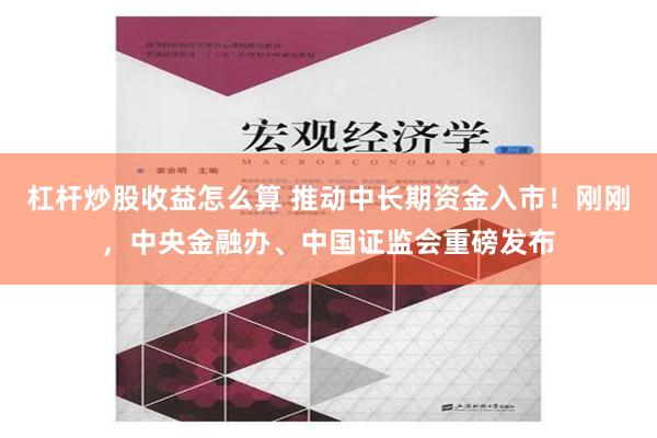 杠杆炒股收益怎么算 推动中长期资金入市！刚刚，中央金融办、中国证监会重磅发布