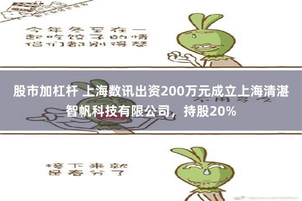 股市加杠杆 上海数讯出资200万元成立上海清湛智帆科技有限公司，持股20%