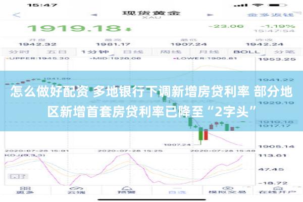 怎么做好配资 多地银行下调新增房贷利率 部分地区新增首套房贷利率已降至“2字头”
