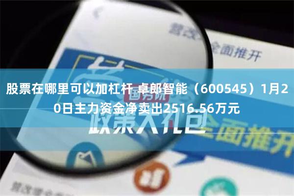 股票在哪里可以加杠杆 卓郎智能（600545）1月20日主力资金净卖出2516.56万元